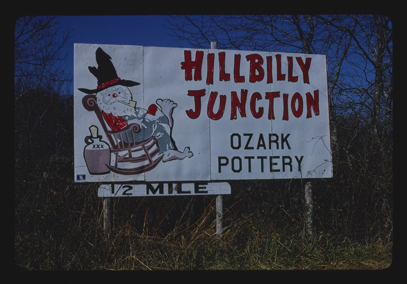 A stereotypical Ozark hillbilly mascot (1979)