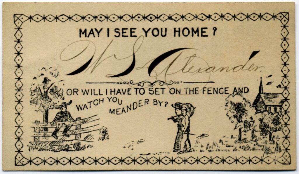 An escort card