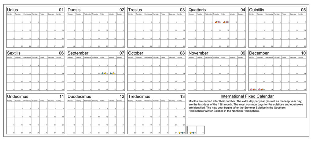 13 month calendar