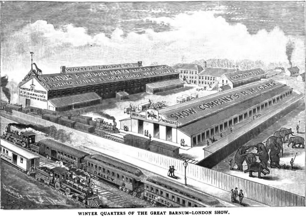 Barnum's Circus winter quarters