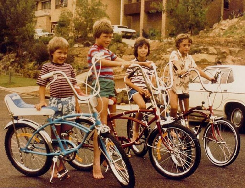kids on bicycles in 80s