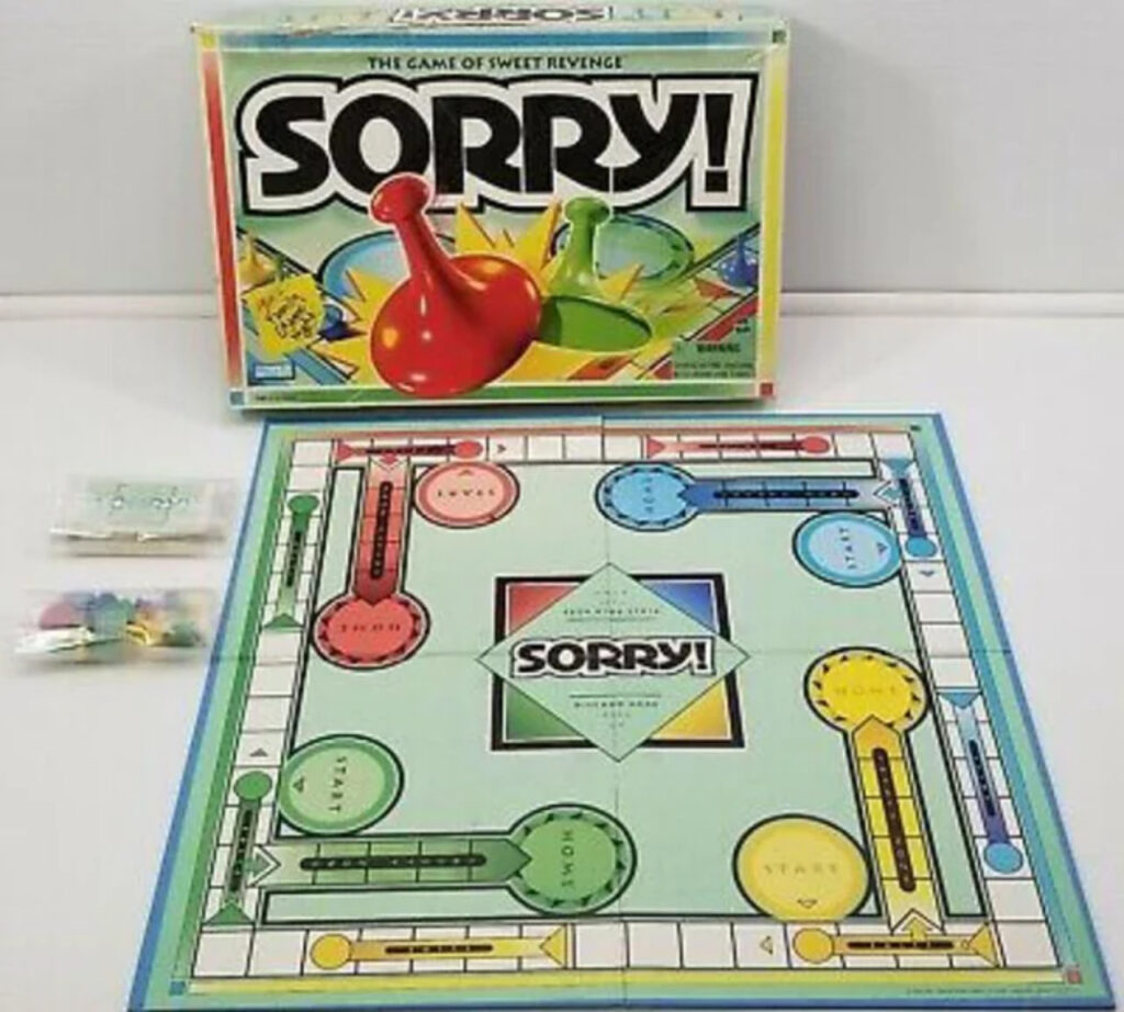 sorry board game 1990