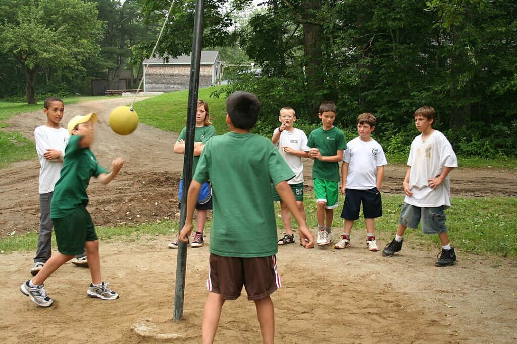 Tetherball: Spins and Swings