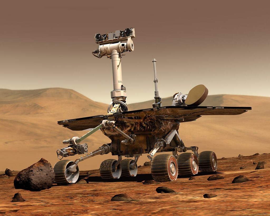 Mars Rover Explores the Red Planet