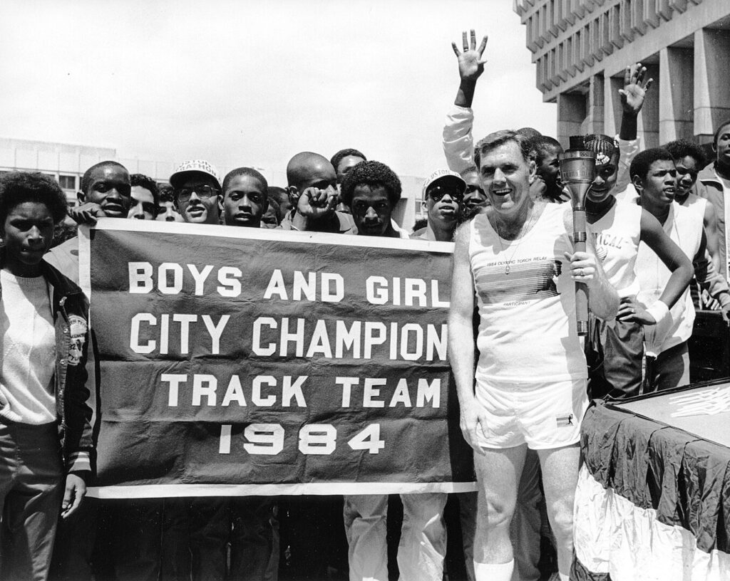 The 1984 Olympic Torch Relay Finale