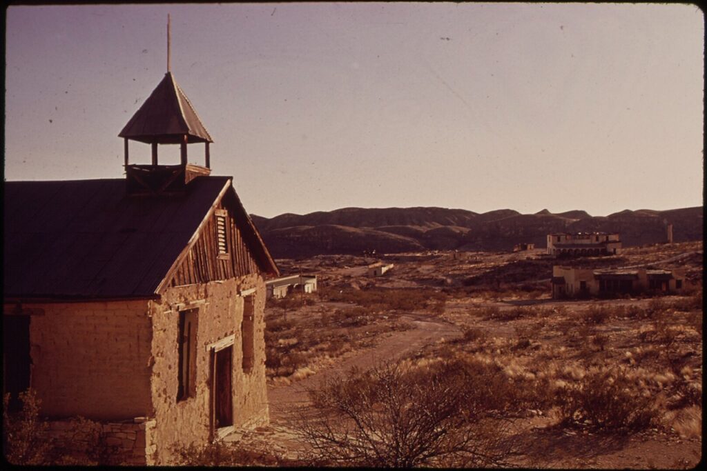 ghost town texas-Old Church in Terlingua