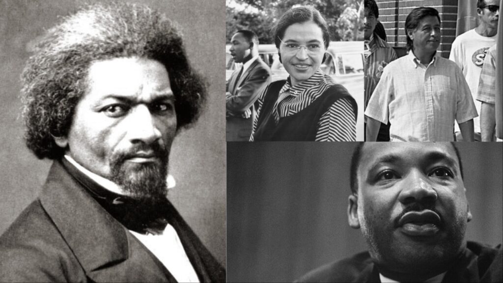 American heroes who stood tall against all odds collage