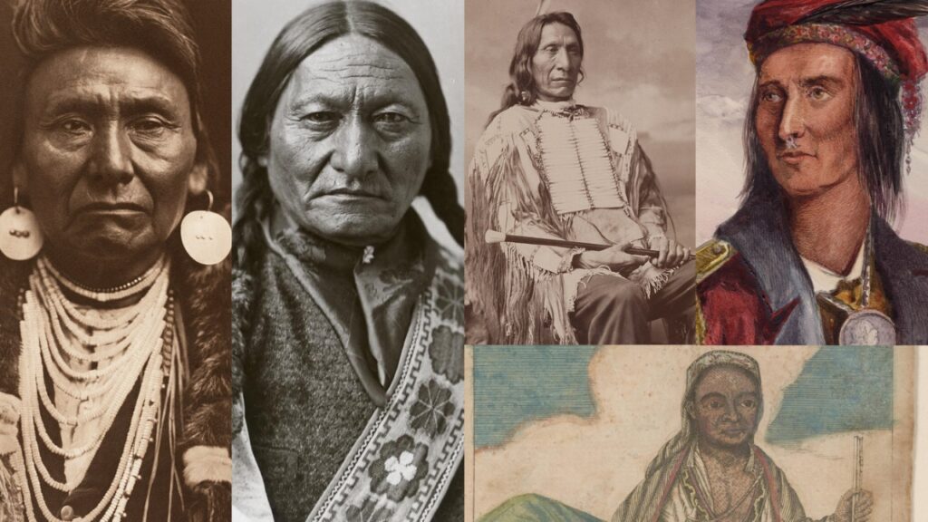 15 Native American Leaders Collage