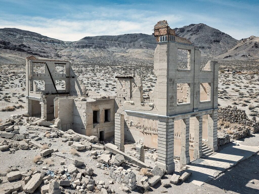 Wander Through Rhyolite's Remains