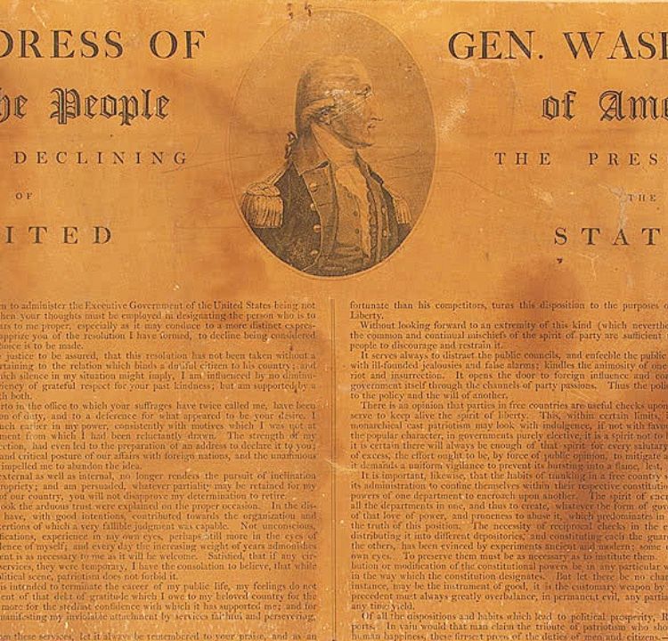 Washington's Farewell Address to Unity