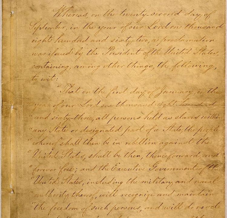 Lincoln's Emancipation Proclamation