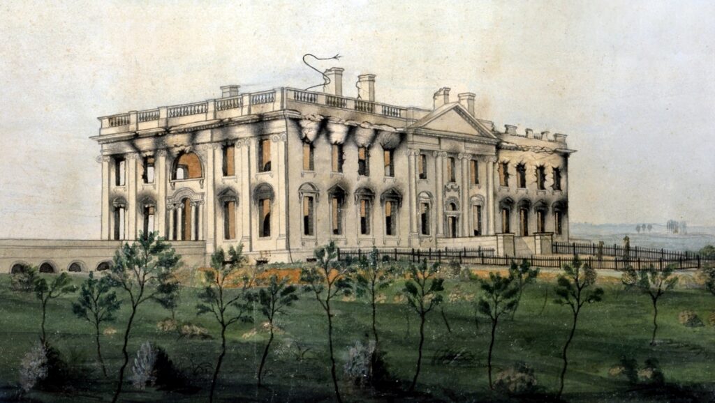 British Burning in 1814