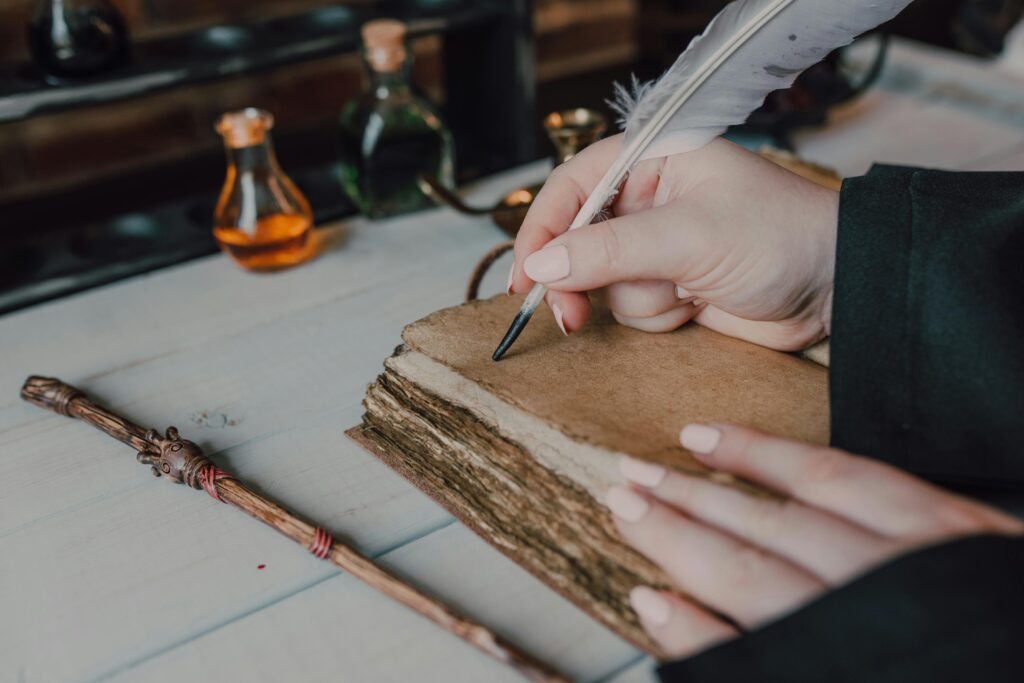 Ink Wells and Quill Pens