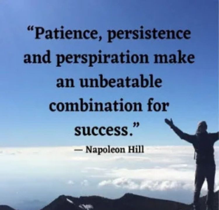 Cultivate Patience and Persistence
