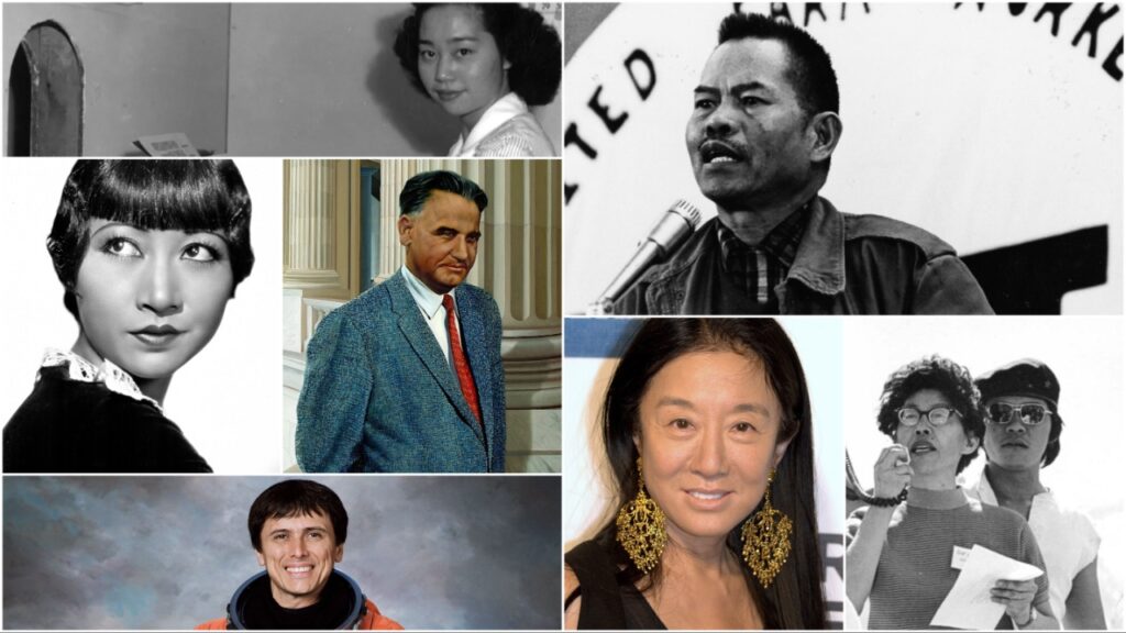 12 Asian American Pioneers Collage