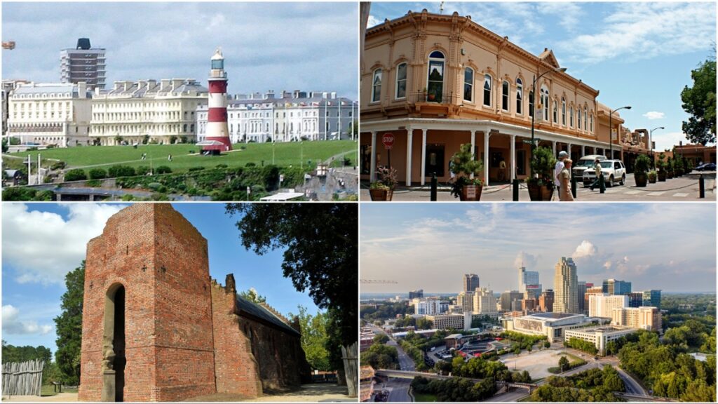 12 American Towns That Made History Collage