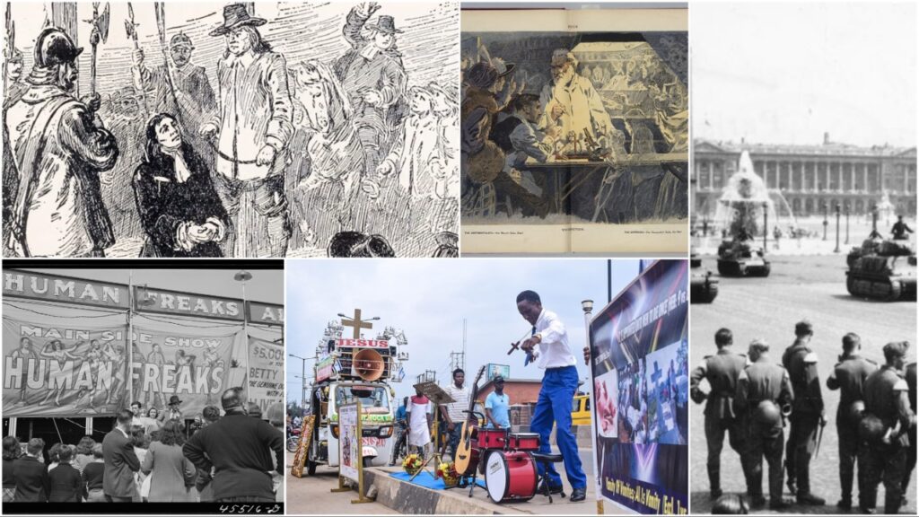 15 Things Americans Did In Public Collage