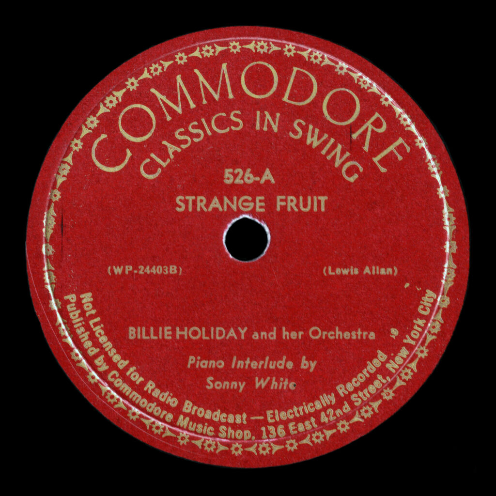 Billie Holiday Strange Fruit