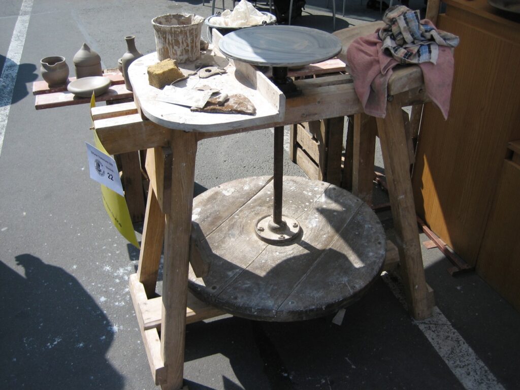 Potter Creating Early American Artistry