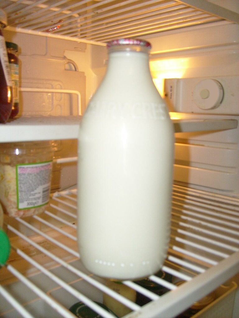 Milk in Glass Bottles