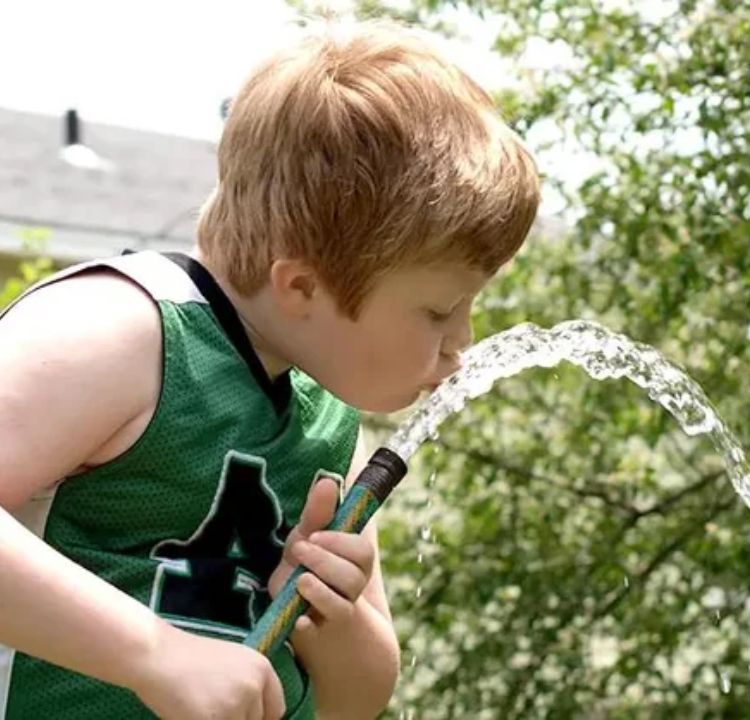 Drinking from Garden Hoses