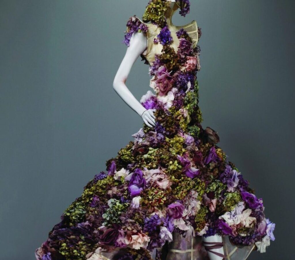 McQueen's Sarabande flower gown