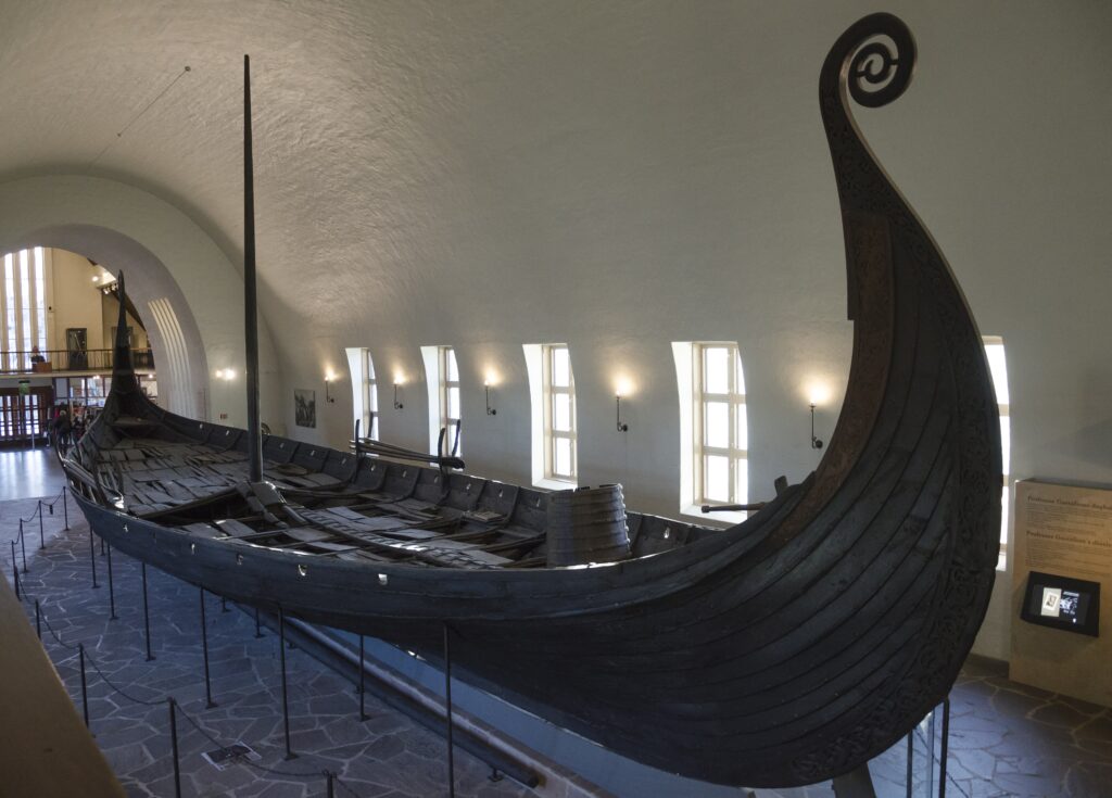 The Oseberg Ship, buried in 834 AD